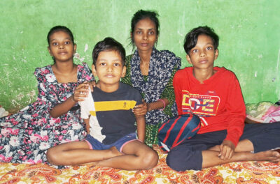 Kanchan and her children