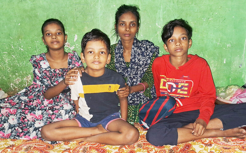 Kanchan and her children